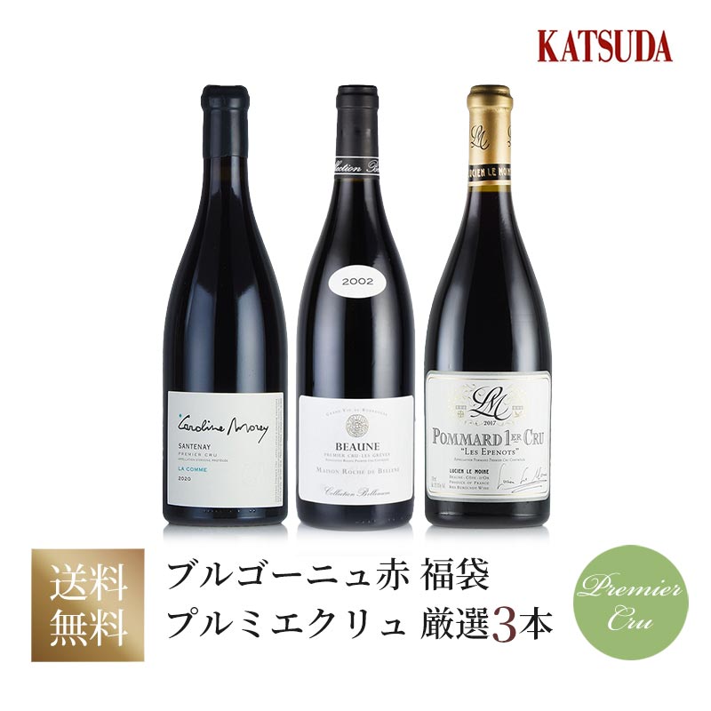 《高品質なブルゴーニュ赤 厳選5本》ドゥニ バシュレ、クロード デュガ、グロ フレール エ スール 他 福袋	