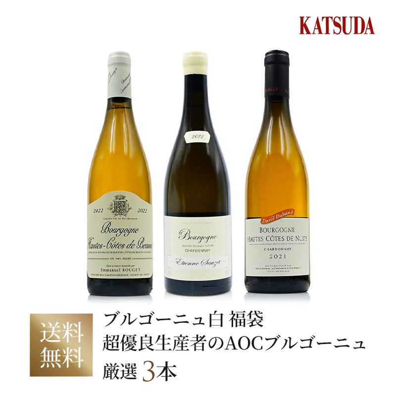 【第3弾】ブルゴーニュ白《グランクリュ、プルミエクリュ、コミュナル》厳選３本